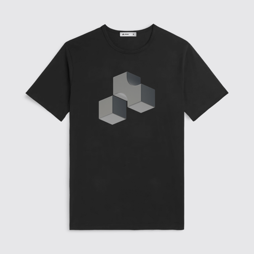 Image of Abstract Tshirt Black